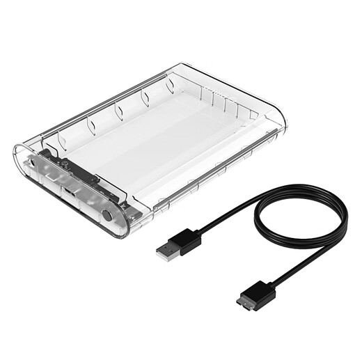 ORICO 3.5-inch mobile hard drive box USB3.0 SATA serial port notebook desktop external solid-state mechanical hard drive box transparent 3139U3