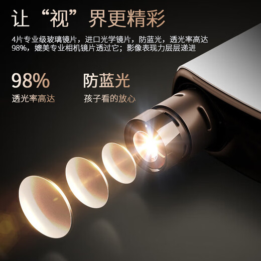 Super Lion Projector Home Daytime 4K Ultra HD Home Theater Bedroom Living Room All-in-One TV Wireless Screen Projection Autofocus No Need to Turn Off the Lights Office Conference Projector S7 4K Ultra HD +100-inch Anti-light Curtain