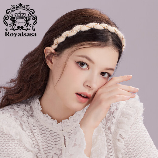 Royal sasa皇家莎莎秋冬发箍女链条发饰超仙头箍细边压发发卡头饰