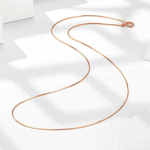 Chao Acer 18K gold necklace women's snake bone chain birthday gift exquisite XXK30000058 red K about 42cm