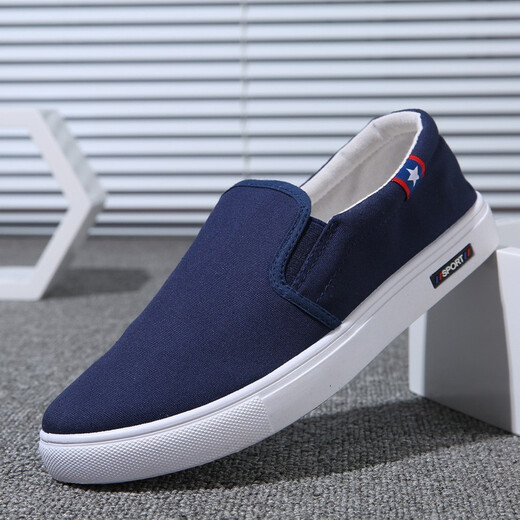 Zapatos de lona de siglo rojo y verde zapatos de trabajo suave y transpirable para hombres zapatos blancos de moda y versátiles zapatos perezosos zapatos casuales f08 blanco 42