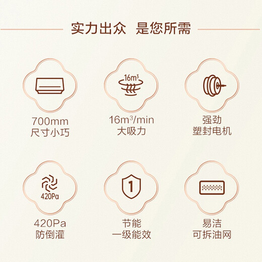 Macro AZ1 cocina pequeña renovada campana extractora china preferida hogar tamaño pequeño 16 m/min campana extractora de succión grande cavidad profunda recolección de humo máquina de succión y escape de eficiencia energética de primera clase