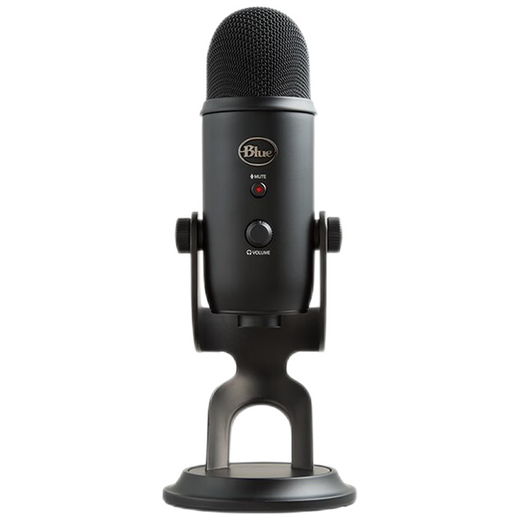 Logitech Blue Yeti Snow Monster Microphone Condenser Microphone GX Dynamic Microphone Professional Microphone Karaoke Recording Computer Mobile Game Live Broadcast Blue Yeti Elegant Black