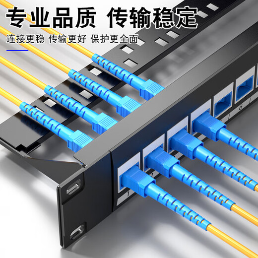 Hanwei 24 Core 48 CORE 96 CORE CORE NACH-Through-Faserverteilungsrahmen Jumper SC/FC/ST/LC Single-Mode Multi-Mode OM3/OM4 Optical Cable Flanschmodul ohne Schweißen von Faserverteilungsrahmen für direkte Plug-in-Rack-Racktyp (48 Core/LC-Port)
