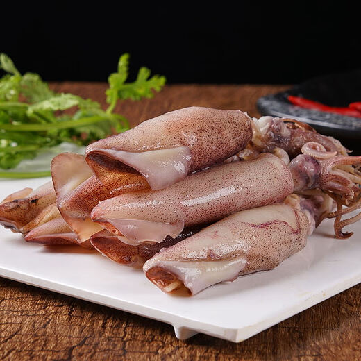 Whole seeds with seeds, fresh seafood, real seeds, whole seeds, black sea rabbits, small squid, small squid, full seeds, 8-12 pieces/Jin Jin is equal to 0.5 kg 1 Jin Jin is equal to 0.5 kg