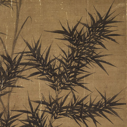 Yuan Gu'an Bamboo Stone Picture Ink Bamboo Picture ancienne fleur et peinture d'oiseau Scroll Famme Painting Replica Painting Antique peinture suspendue peinture Yuan Li'an Bamboo et Bird Picture 12808 30x50 cm (pulvérisation de la peinture Coeur) Paper de riz