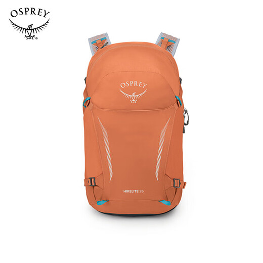 OSPREY HIKELITE 26L Outdoor Backpack Travel Hiking Backpack Comes with Rain Cover Urban Light Outdoor Orange