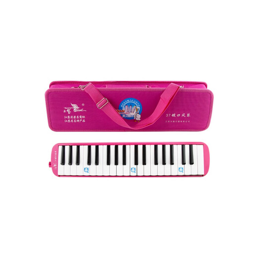 37-Key-Schüler nutzen Mundharmonika für Kinder, um für Erwachsene Mundharmonika zu spielen. Customized Performance-Anweisungen 37-Key-Orgel [Pink] + Tastaturaufkleber
