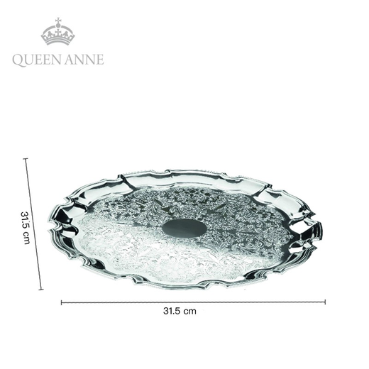 Queen Anne Round Pallet Dim Snack Breakfast Fruit Plate Imported Silverware Luxury Small Chiben Middle Chiben Large Chiben Tray Large Chiben Tray (0/6180)