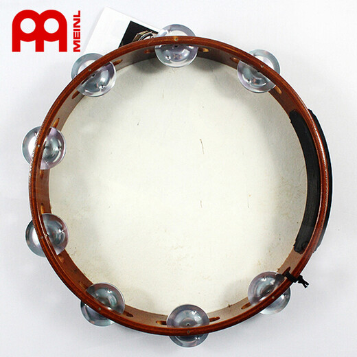 Meinl Deutsch Maier Percussion Instrument Edelstahl Doppelreihe Schaffell Tambourin Xinjiang Drum Single Row Pure Kupfer Tamburin Kreis Ae-Atah2s