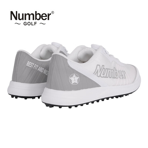 
Number Golf Men's Sports Shoes Lightweight, Breathable, Comfortable, Anti-slip, Wear-resistant, Spike-free Golf Shoes Men's Shoes White 673 26.5(43)