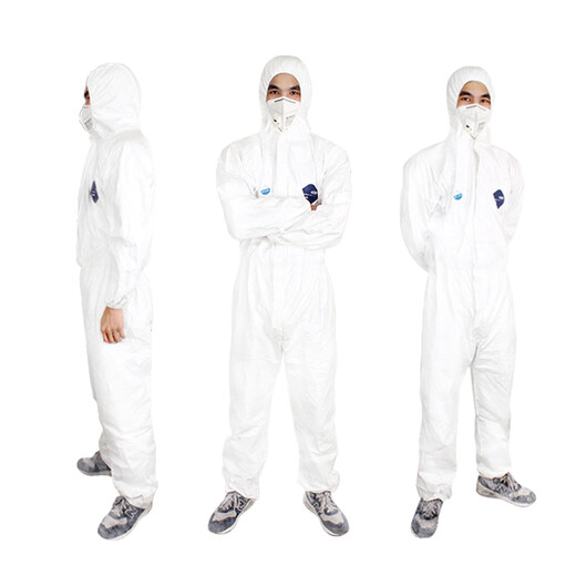 400 Vêtements de protection Isolation Suit Vêtements sans poussière sans poussière Vêtements de protection jetables en une seule pièce Vêtements forts spéciaux K1H1SN9888 DUPONT 1422A / 001 XL