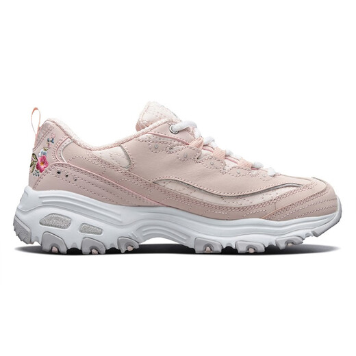 
Skechers fafa shoes spring women's embroidered retro panda casual sports shoes 11977-ltpk light pink 35