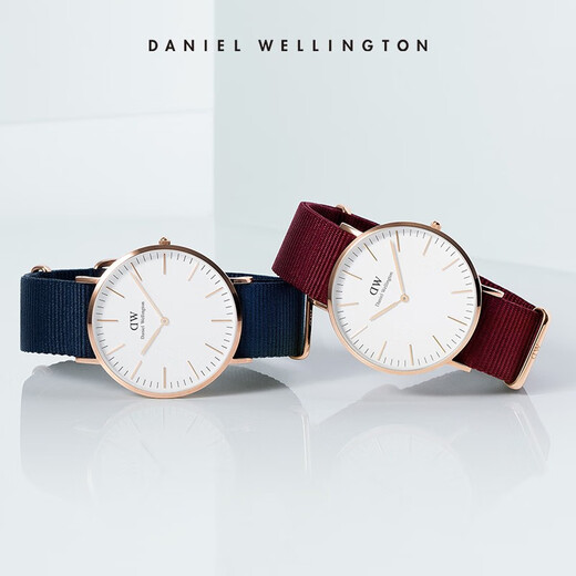 丹尼尔惠灵顿（DanielWellington）DW手表北欧风简约男士腕表40mm尼龙带石英表父亲节礼物DW00100268