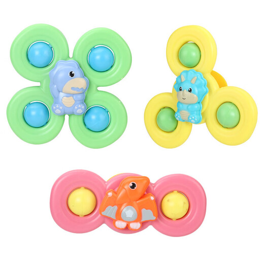 Suzuzhuanzhuan Armband Stil Baby Kind Regenbogen Windmühle Baby rotierendes Spielzeug Cartoon gestapeltes Armband Baby gelbes Glücksgras - 5 Blattsaugne Tasse Spinnen