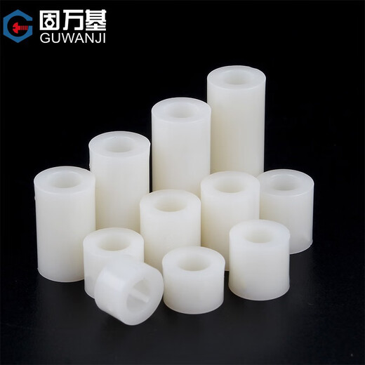 Guwanji ABS padded column nylon casing support column isolation column plastic insulated column hollow pad column straight-through column spacer column 5*3.2*5 100 pieces