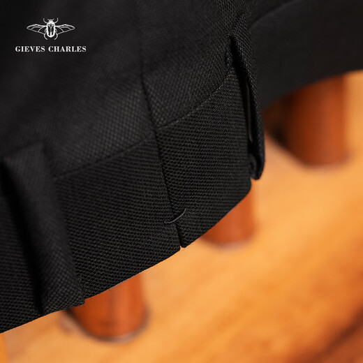 GIEVES CHARLES 1881 Italian worsted wool fabric Royal Casino black night handmade business suit Royal Casino 46