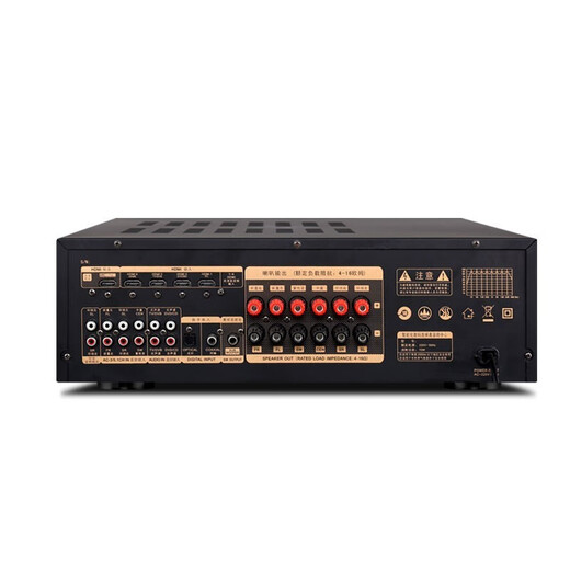 Sieben Sound Home Cinema High Power 5.1 Verstärker DTS Feedback HiFi-Stromverstärker HDMI Home Bluetooth Panoramic Professional Amplifier AV-1805 Dual Decodes 4K True 5.1 Verstärker können angeschlossen werden, passive Pistole, passive Waffe