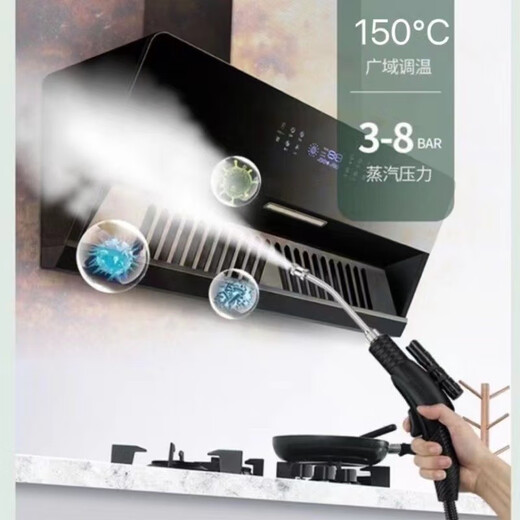 Ruizhi household high-pressure and high-temperature steam cleaner, household appliances, range hood, air conditioner, kitchen multi-function equipment, special cleaning all-in-one machine to disinfect car beauty film interior 3600W four-in-one (cold water and hot water steam pulse)
