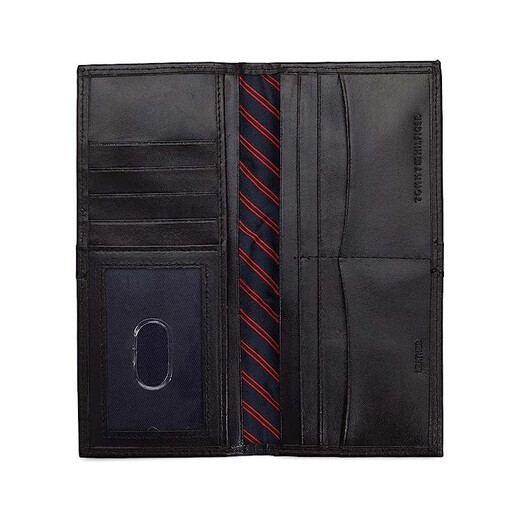 Tommy Hilfiger汤米 男士新款时尚长款钱包卡包手拿包 31TL190007-001 BLACK 黑色