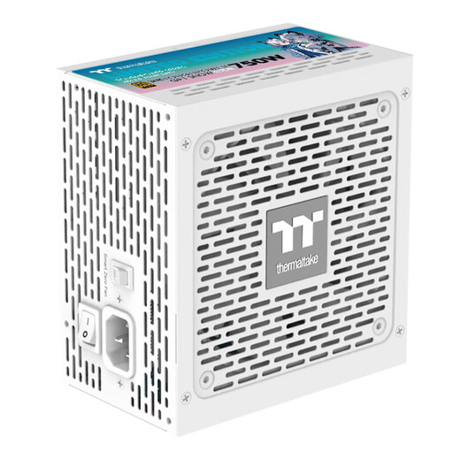 Thermaltake (Tt) rated 750W steel shadow Toughpower GF1 limited edition power supply white (native PCIe5.1/ATX3.0/gold certification/full module)
