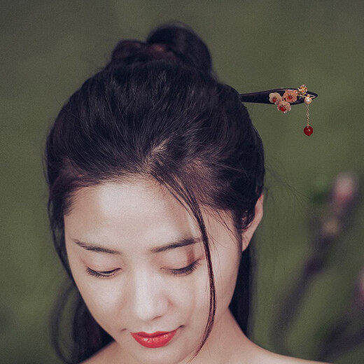 Phoenix Nirvana Ancient Style Hairpin New Chinese Style Sandalwood Hairpin Hanfu Hair Accessory Updo Hairpin Step Shake Hairpin Birthday Gift for Girls