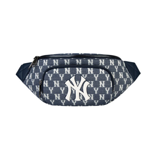 MLB Messenger Belt Bag Yankees Korean Version Presbyopic Backpack Shoulder Bag Women's Coin Purse Dark Blue Denim Presbyopic NY