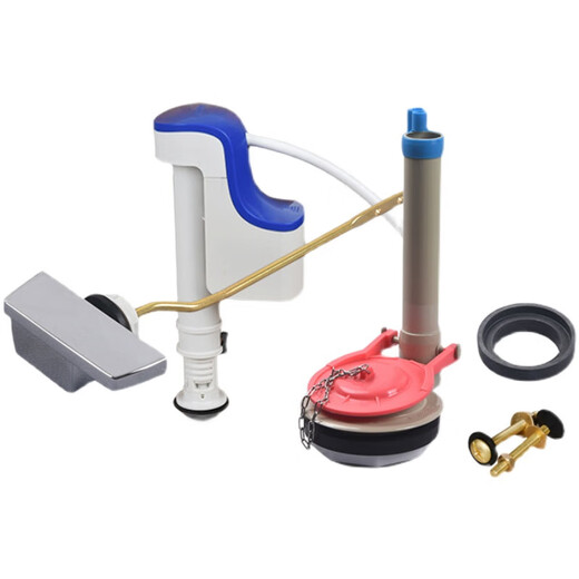 Geeignet für Toto Toilettenbehälterzubehör CSW718B719B728B729CW764B Toilettenpumpen- und Abflussventil Wassereinlassventil + Abflussventil + Schaumstoffkissen + Kupferschraube