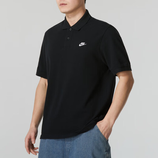 耐克（NIKE）短袖男子2025夏季新款运动服跑步健身透气翻领POLO衫休闲上衣T恤 FN3895-010黑色 2XL