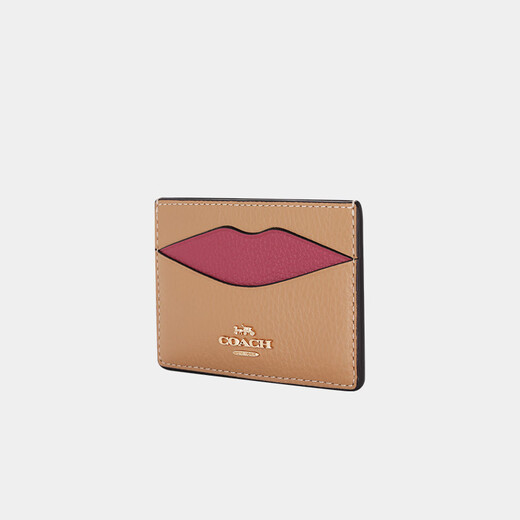 蔻驰（COACH）【品牌直供】女士LIP便携式手拿卡包证件包拼色皮革CW926IMWQB-FW