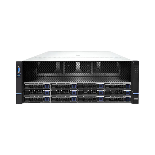 Fuxin F828-WE4 Deepseek Server Dual-Channel EPYC 9004 Xiaolong 9654/8 Carte GPU Server Deep Learning Model Training 4U Rack Host Dual-Channel 9274F Fréquence principale 4.05G / 24 Core 48 Threads Tesla H10