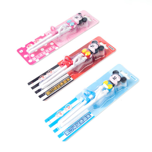 Disney Children's Chopsticks Baby Learning and Training Chopsticks 3D Cartoon Baby Food Training Chopsticks Suitable for Mickey for 2 years and above