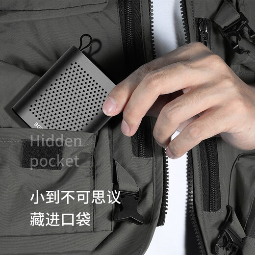 BOGASING国家补贴【Top榜】S6迷你便携蓝牙小音箱户外小型音响低音炮无线插卡播放器跑步扬声器随身小钢炮 曜岩黑【全新蓝牙5.0-小巧便携】 官方标配