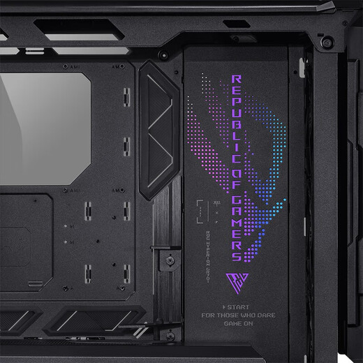 ASUS [Untersuchung und Reduzierung] Spieler Land Rog Schöpfung Gott 701 Chassis Desktop Computer eSports Chassis Aluminiumlegierung x Skelett/Full Tower Chassis/Double 420 Wasserkühlung Schöpfung Gott + Thor 1200 + Dragon God 3 Argb