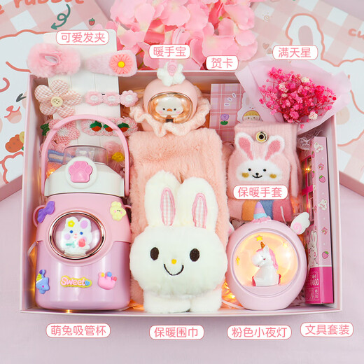 女孩生日礼物7-14岁女童高档实用的10岁7岁8岁小学生12岁儿童玩具 粉色公主礼盒二十三