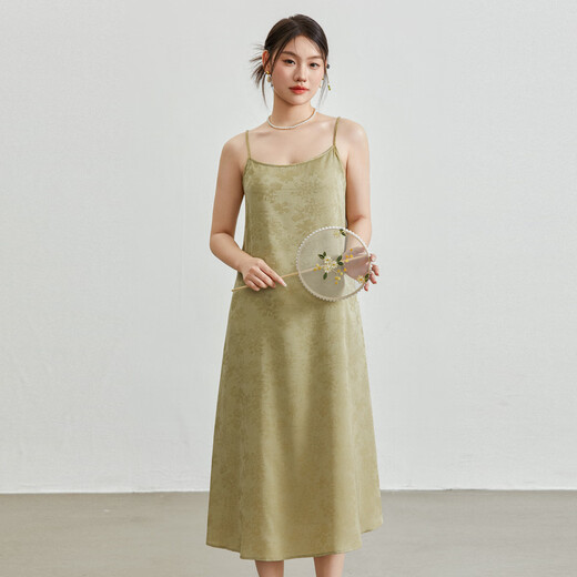Xianli montre un nouveau costume chinois de grande taille de grande taille de tempérament jacquard haut de gamme miness deux pièces gras mm costume d'été nouveau 050 jaune [robe qj1345] 2xl