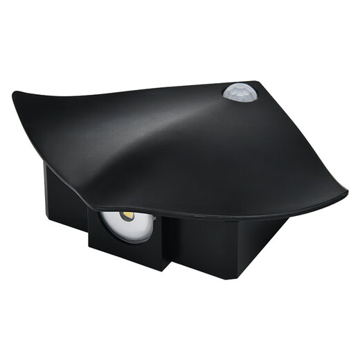 Zhaoyan Manta Ray Human Body Sensor Lamp Bedroom Staircase Living Room Wall Lamp Wardrobe Cabinet Rechargeable Battery Night Light Black Shell Rechargeable Yellow Light (Night Sensor) LED*0.5W