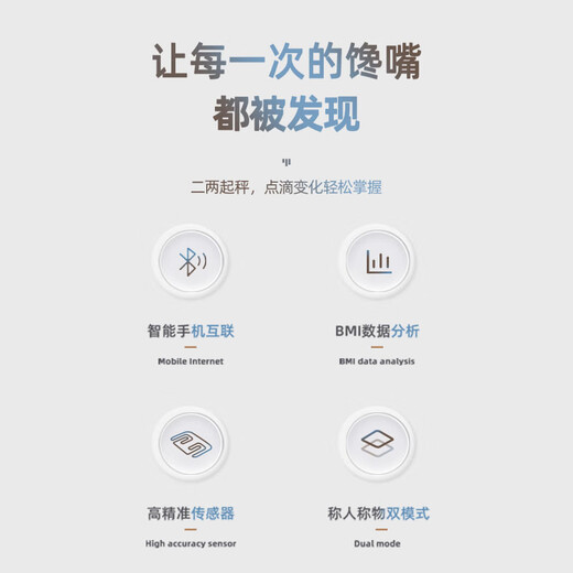 美的（Midea)充电款体重秤电子称人体健康体重称重计家用高精准智能APP联接 减肥体重管理神器