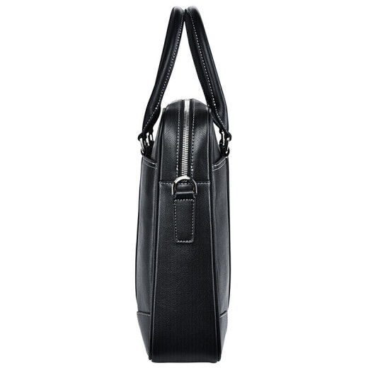 POLO men's bag men's casual handbag first layer cowhide business briefcase ZY041P753J black