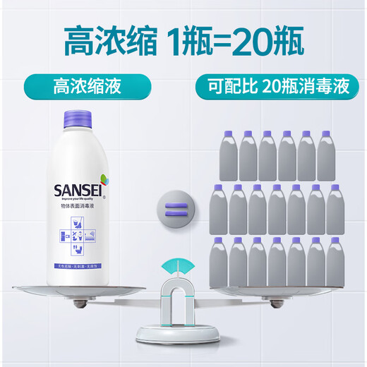 Sansei three-organism surface disinfectant spray 500ml toy toilet express disinfectant water for pregnant and infant use odorless