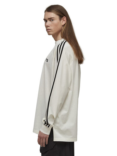 Y-3运动季3S S TEE男士T恤秋冬长袖t恤男装39IA1421 白色 m