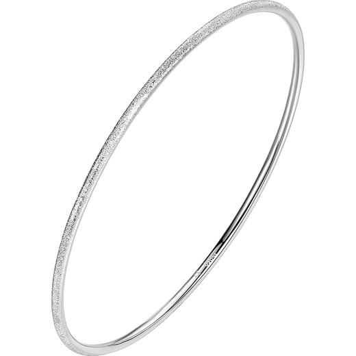 Aido Diamond Platinum Three Lives Three Worlds Bracelet Platinum pt950 Smooth Sand Surface Plain Ring Stacked Bracelet for Wife Smooth Surface Single 52mm Weight 5.0-5.2g