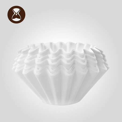 Taimo drip filter special cake-shaped filter paper, hand-brewed coffee pot filter paper, Golden Dragon Cup flat-bottomed coffee filter paper, cake-shaped filter paper | No. 01, white, 50 sheets