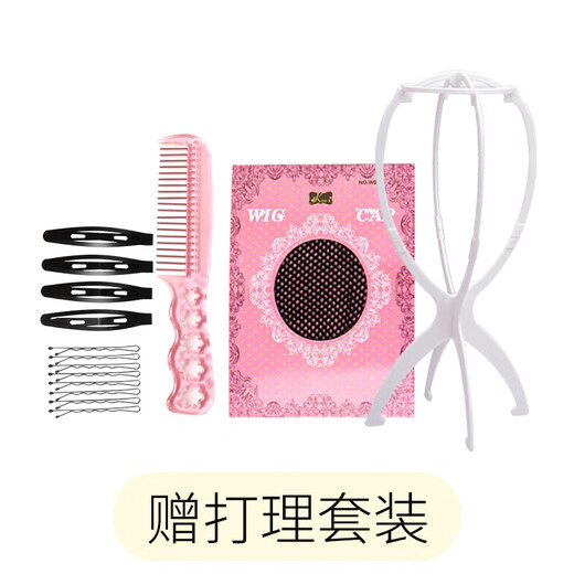 Baisitang Wig Cabello largo para mujeres Cubierta completa Tapa completa Cubierta de cabello Largo Cabello liso Temperatura ambiente de seda (marrón oscuro) (B719)