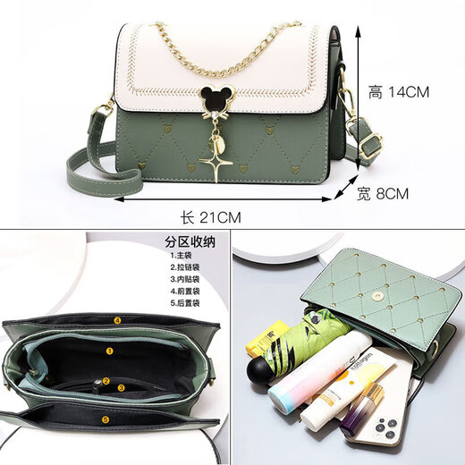 Gege pocket small bag women's bag new fashionable shoulder bag girls crossbody bag 520 gift for girlfriend Mother's Day gift bag blue spelling white cover