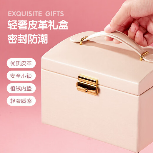 欣格玩具儿童饰品礼盒女孩生日礼物DIY首饰串珠手工创意过家家梳妆打扮发饰发夹戒指发圈收纳盒3-10岁豪华版