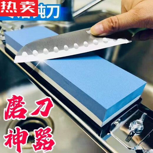 10000 mesh whetstone double-sided white corundum oilstone whetstone household ultra-fine quick sharpening artifact 500010000 double-sided whetstone + silicone base