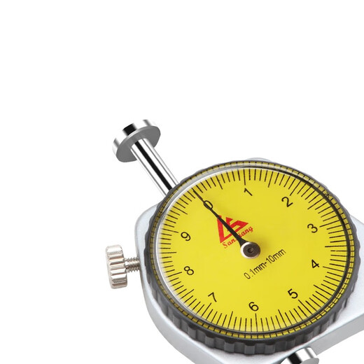 Three-quantity pointer type thickness gauge film thickness gauge tip thickness measuring instrument JD203--0-10mm tip resolution 0.1