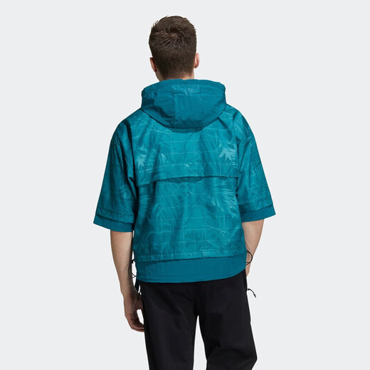 阿迪达斯 （adidas）卫衣男装夏季连帽防风舒适休闲运动时尚百搭半拉链套头衫HE9928 HE9928  S