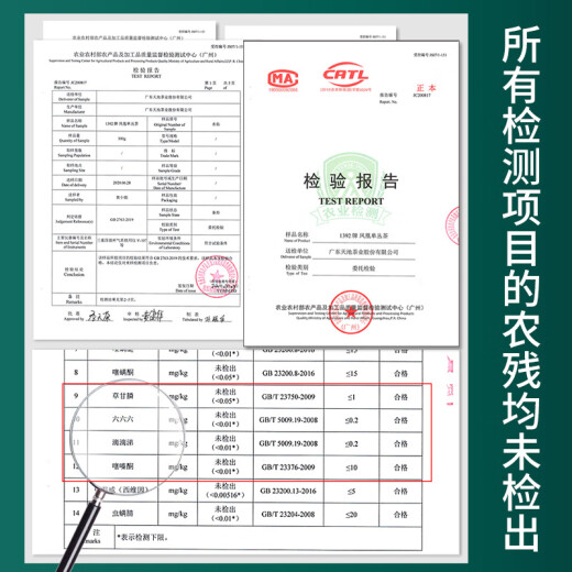 1392天池茶业单丛茶 鸭屎香 茶米罐 正宗凤凰单枞茶送礼 乌龙茶礼盒 鸭屎香(配纸袋) 125g*2罐